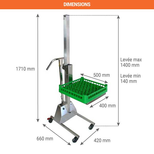 dim gerbeur inox traiteur