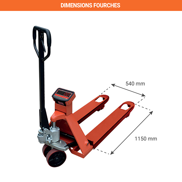 dimensions fourches ZF20NIMP